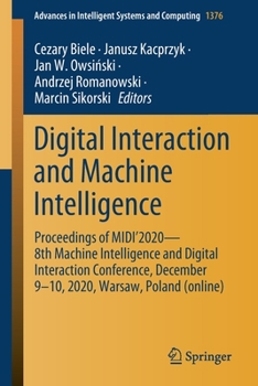 Paperback Digital Interaction and Machine Intelligence: Proceedings of Midi'2020 - 8th Machine Intelligence and Digital Interaction Conference, December 9-10, 2 Book