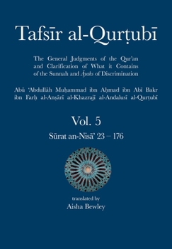 Paperback Tafsir al-Qurtubi Vol. 5: Juz' 5: Sūrat an-Nisā' 23 - 176 Book