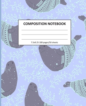 Paperback Composition Notebook: Wide Ruled Line Class Notebook, School Notebook, Homes School Notebook, Gift for Kids, Students, Teens, 7.5 x 9.25 inc Book