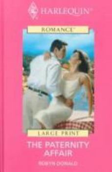 Hardcover Paternity Affair [Large Print] Book