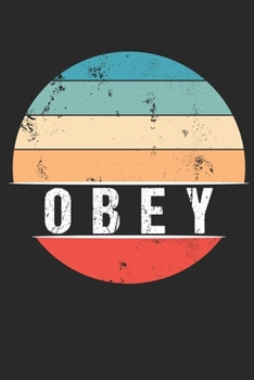 OBEY: 100 Pages 6 'x 9' |Dot Graph Paper Journal Manuscript • Planner • Scratchbook • Diary