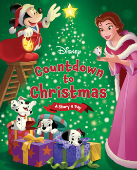 Hardcover Disney's Countdown to Christmas: A Story a Day Book