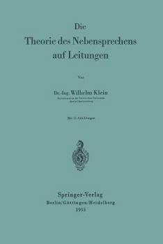 Paperback Die Theorie Des Nebensprechens Auf Leitungen [German] Book