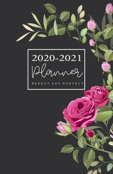 2020-2021 Weekly And Monthly Planner: Two Years Calendar Beautiful Floral (January 2020 through December 2020 | 2 Year) Pocket Size 5.06" x 7.81" , NO HOLIDAY