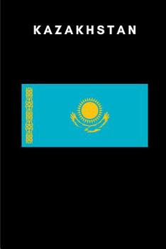 Paperback Kazakhstan: Country Flag A5 Notebook to write in with 120 pages Book
