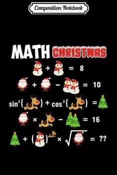 Paperback Composition Notebook: Satan Snowman Math Christmas Math Teacher Xmas Gift Journal/Notebook Blank Lined Ruled 6x9 100 Pages Book