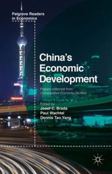 Hardcover China's Economic Development Book