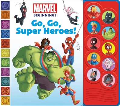 Board book Marvel Beginnings: Go, Go, Super Heroes! Sound Book [With Battery] Book