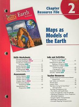 Paperback Holt Science & Technology Earth Science Chapter 2 Resource File: Maps as Models of the Earth Book