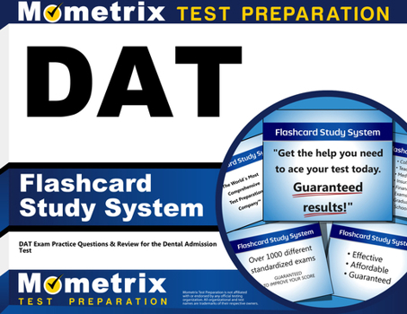 Misc. DAT Flashcard Study System: DAT Exam Practice Questions & Review for the Dental Admission Test Book