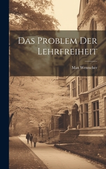 Hardcover Das Problem Der Lehrfreiheit [German] Book