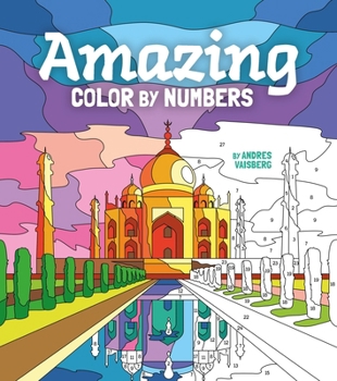 Paperback Amazing Color by Numbers: Includes 45 Artworks to Colour Book