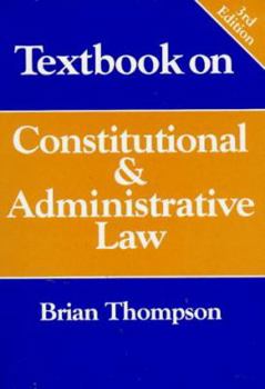 Paperback Textbook on constitutional & administrative law Book