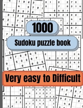 Paperback 1000个从易到难的数独谜题: 成人数独谜题书, ਤ [Chinese] Book