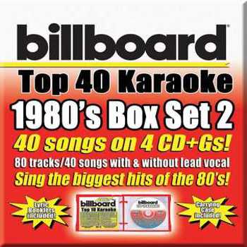 Music - CD Billboard 1980's Top 40 Karaoke Box Set 2 (40+40-S Book