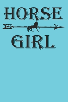 Paperback Horse Girl: Blank College Ruled Lined Notebook Writing Journal Book