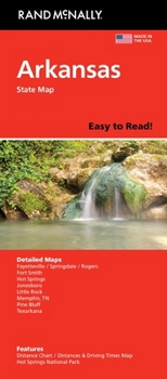 Map Rand McNally Easy to Read: Arkansas State Map Book