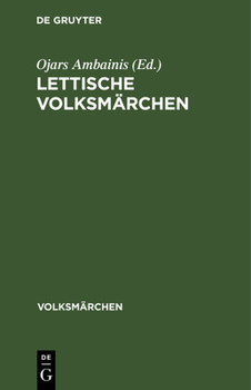 Hardcover Lettische Volksmärchen [German] Book