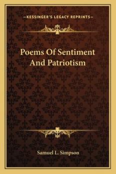 Paperback Poems Of Sentiment And Patriotism Book