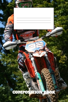 Composition Book: Motocross Composition Book Wide Ruled