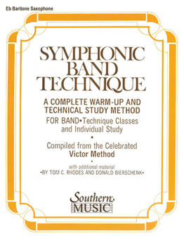 Paperback Symphonic Band Technique (S.B.T.): Baritone Saxophone Book