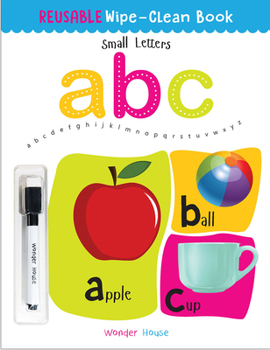 Paperback Reusable Wipe and Clean Book - Small Letters: Write and Practice Small Letters Book