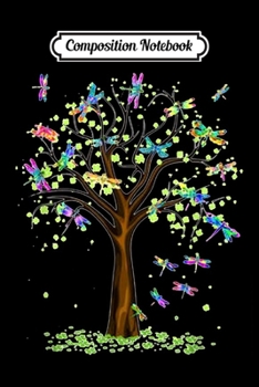 Composition Notebook: Dragonflies Clover Tree - Dragonfly  Journal/Notebook Blank Lined Ruled 6x9 100 Pages
