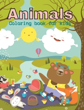 Paperback Animals Coloring Book for kids Book