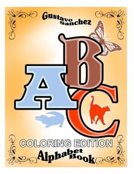 Paperback Gustavo Sanchez ABC Coloring edition Alphabet Book