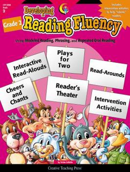 Paperback Developing Reading Fluency Grade 2: Using Modeled Reading, Phrasing, and Repeated Oral Reading Book