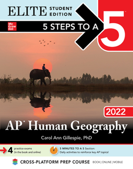 Paperback 5 Steps to a 5: AP Human Geography 2022 Elite Student Edition Book