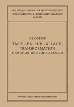 Tabellen Zur Laplace-Transformation Und Anleitung Zum Gebrauch