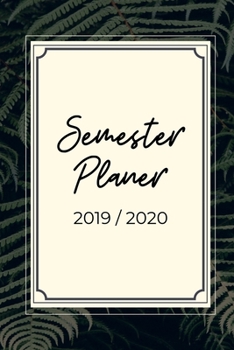 Semester Planer 2019 / 2020: A5 Coole Geschenkidee PLANER zum Studium | Notizbuch für Studenten | Studienbeginn | Erstes Semester | Pruefung | Geburtstag | Terminkalender (German Edition)