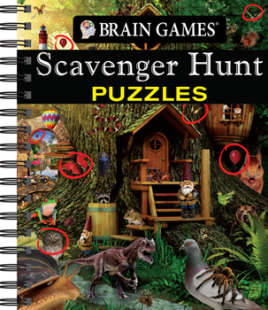 Spiral-bound Brain Games - Scavenger Hunt Puzzles Book