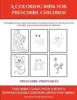 Craft Activities (Trace and Color for preschool children): This book has 50 extra-large pictures with thick lines to promote error free coloring to increase confidence, to reduce frustration, and to e
