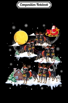 Composition Notebook: Australian Cattle Reindeer Christmas 2019 Dog Gift  Journal/Notebook Blank Lined Ruled 6x9 100 Pages