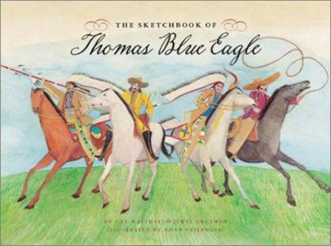 Hardcover The Sketchbook of Thomas Blue Eagle Book