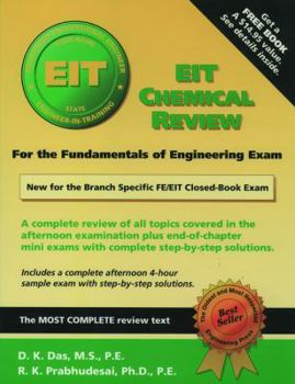 Paperback EIT Chemical Review: For the Fundamentals of Engineering Exam Book