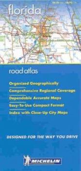 Paperback Michelin Florida Regional Road Atlas Book