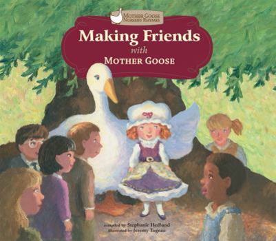 Library Binding Making Friends with Mother Goose Book