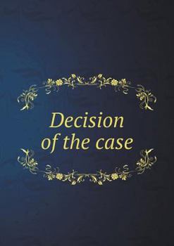 Paperback Decision of the case Book