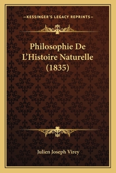 Paperback Philosophie De L'Histoire Naturelle (1835) [French] Book