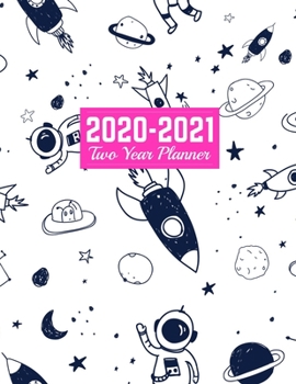 2020-2021 Two Year Planner: Cute 24-Months Calendar, 2-Year Appointment Business Planners, Agenda Schedule Organizer Logbook and Journal Art Cover 00023188