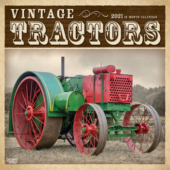 Calendar Tractors, Vintage 2021 Square Book