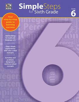 Paperback Simple Steps for Sixth Grade Book