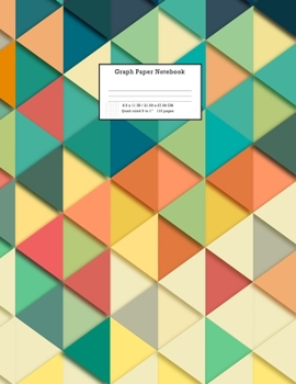 Paperback Graph Paper Notebook: Grid Paper Notebook 110 Sheets Large 8.5 x 11 Quad Ruled 5x5 Book