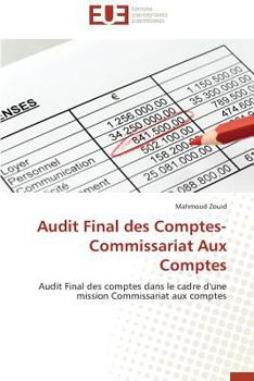 Paperback Audit Final Des Comptes-Commissariat Aux Comptes [French] Book