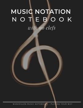 Paperback MUSIC NOTATION NOTEBOOK with no chefs Book