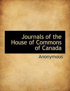 Journals of the House of Commons of Canad