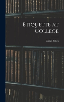Hardcover Etiquette at College Book